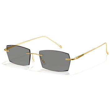 Cyxus Rimless Square Photochromic Glasses 8127